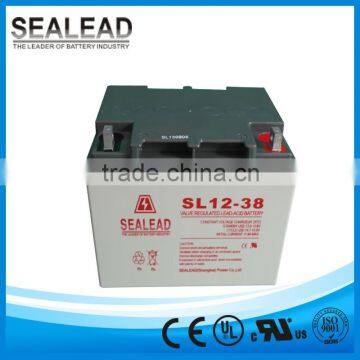 Hot!2016 12v 38ah rechargeable battery for solor power system battery