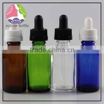 Trade Assurance 30ml Blue Boston Round Dropper Bottle Glass Dropper Bottles With Child and Tamper Proof Cap photo-6