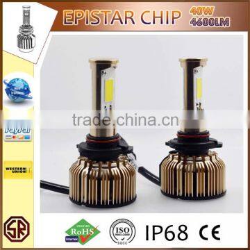 HOT SALE 2016 Latest design 40W 4600LM EPISTAR chip 9005 H10 Led Headlight