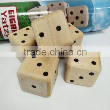 Wooden dice giant yatzy