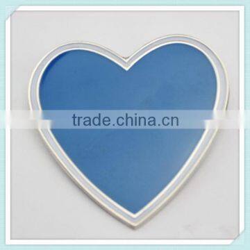 heart shaped zinc alloy customized blank insert medals (xdm-m136)