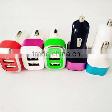 promotion gift cheapest 3port usb car charger with CE ROHS approved car charger for samsung iphone