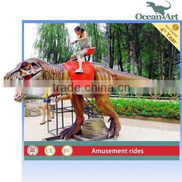 Theme Park Coin Operated Animatronic Walking Dinosaur Rides photo-2