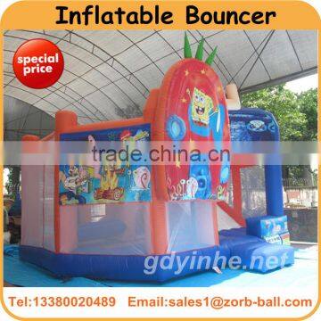 New arrival inflatable spongebob bouncer/combo/castle for kids on sale