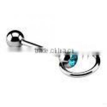 slave bananabell with crystal piercing jewelry 316L surgical steel