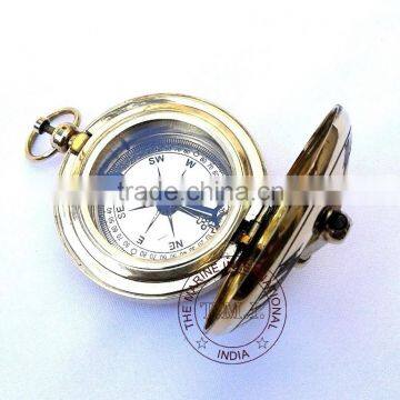 BRASS SUNDIAL COMPASS - NAUTICAL SUNDIAL COMPASS - DALVEY STYLE SUNDIAL COMPASS photo-3