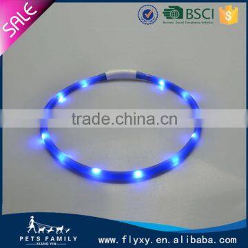 Top level top sell double line led dog collar
