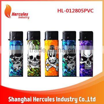 With PVC custom plastic printed cigarette lighter HL-012805PVC