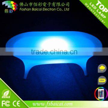 LED glowing tea table/led table with rechargeable battery