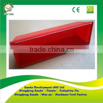 12" red plastic mud pan