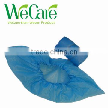 Disposable Blue PE waterproof shoe cover machine-made