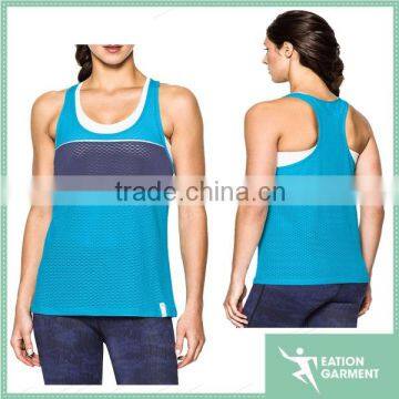 wholesale high quality breathable women quick dry mesh gym tank tops