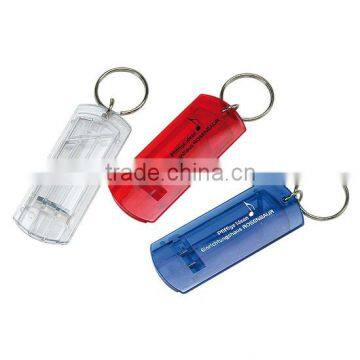 promotional new whistle BB whistle plastic whitle key ring