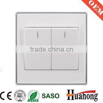 White pc 220V wall switch and socket