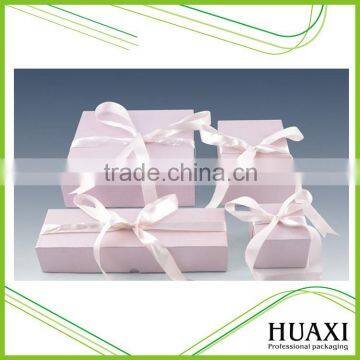 Hot Sale Customized Jewelry Paper Packaging Box With Ribbon