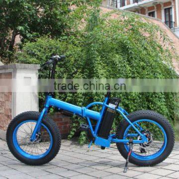 New design 20'' bafang 8fun motor folding fat e bike with lithium battery