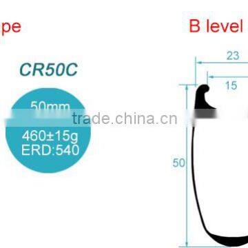 CarbonBikeKits CR50C 23mm Wide 50 Deep 700C Carbon Bicycle Wheel Rims Clincher