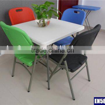 modern home folding plastic square dining table