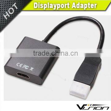 23cm Black color 1080p Displayport to HDMI adapter with OPP bag