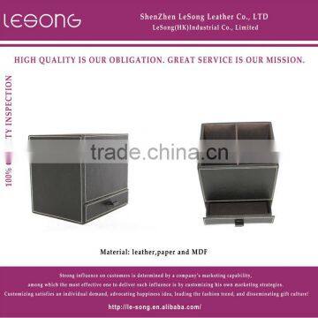 Foldable Multifunctional Faux Leather Storage Box/MDF Storage Case