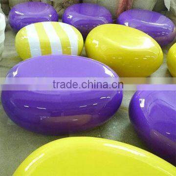 colorful Round Big fiberglass stool for shop center