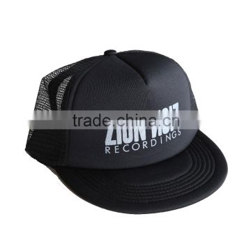 Promotional 100% Polyester Mesh Cap and Hat,Custom Printed Flat Bill Foam Cap