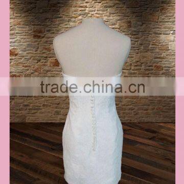 Feminine Appliqued Lace Bridesmaid Dress Young