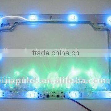 LED License plate frame for car,remote control license plate frame