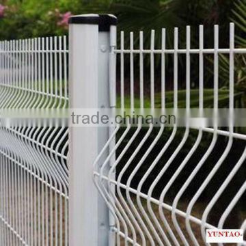 white PVC coated welded wire mesh fence professional factory