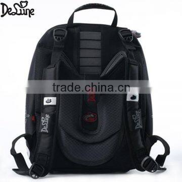 Simple Design Black Color Two Large Compartments School Bag photo-4