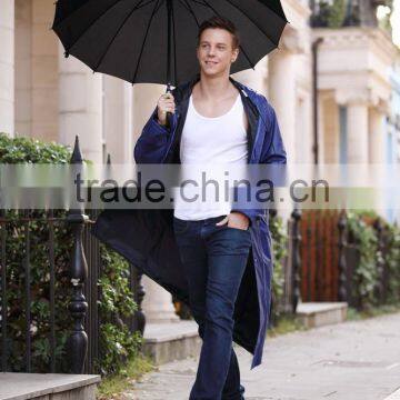 waterproof long raincoat for men durable long raincoat