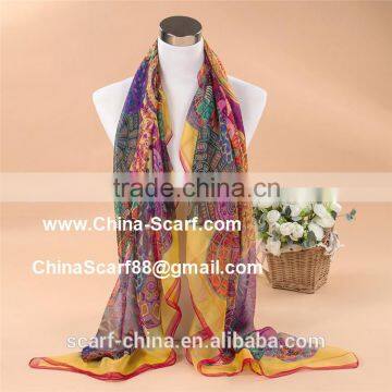 Silk Scarf Beach Scarf Shawl photo-2