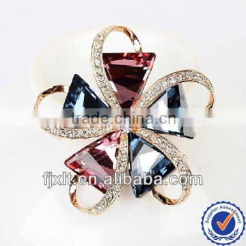 2014 New Style Fashionable 925 Sterling Silver Austrian Crystal Women Brooch