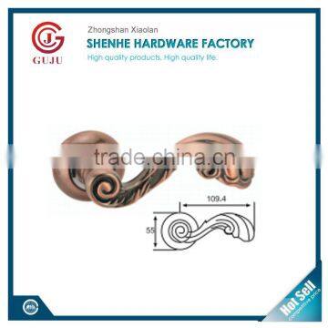 Euro solid tubu lever handles with euro 40-80mm brass cylinder