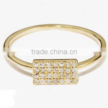 Fine jewelry gold ring with little diamonds