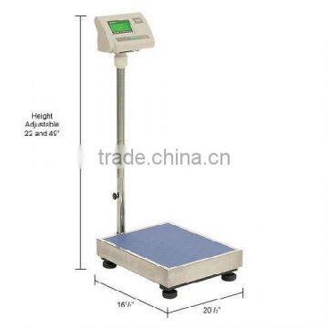 Digital platform weighing scale with pole