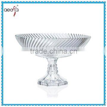 High quality glass bowl fruit with base for centerpieces