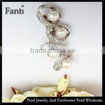 Real freshwater pearl jewelry brooch