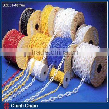 PP warning chain,red and white chain,plastic chain