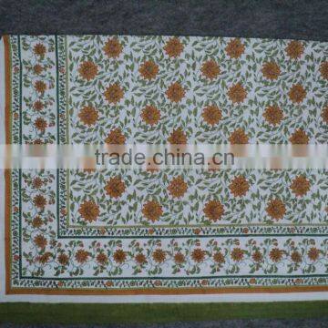 Floral Design Printed Cotton Powerloom Hand-block Bed-sheets & Covers photo-4