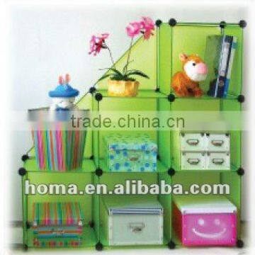 6 cubes+2half folding plastic diy decorative storage shelf