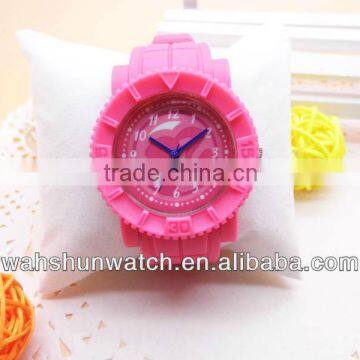 moving silicone case pretty girl watch