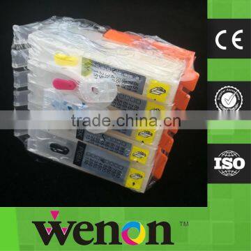 6 Color PGI-570 CLI-571 Refillable Cartridge With Chip For Canon PIXMA MG7750 MG7751 MG7752 MG7753 Inkjet Printer