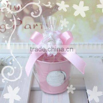 Pink Mini Tin Buckets Pail