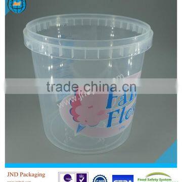 2016 JND plastic food grade cup with lid for ice cream yogurt popcorn with FSSC22000 certified