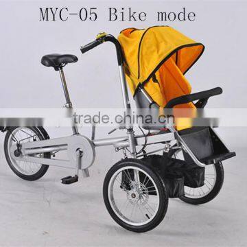 3 Wheel Baby Stroller Mother Baby Bike Baby Stroller Baby Pram Shopping Bike Tricycle photo-3