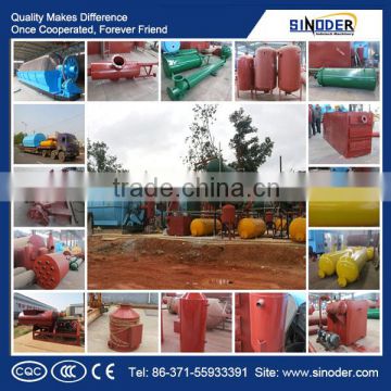 High quality used rubber pyrolysis plant ,pyrolysis oil distillation plant with 30T/D