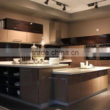 Hot-selling Melamine Carcass Kitchen Cabinet with UV Kitchen Door