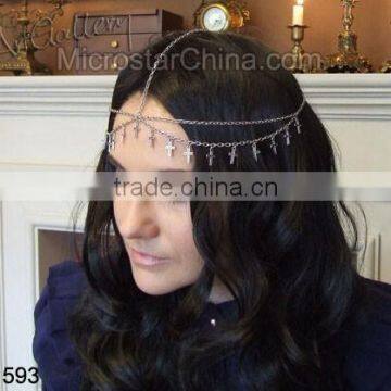 Sliver Indian Cross Hair Chain