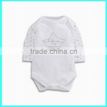 Hot sale unisex star baby clothing babies bodysuit factory low price